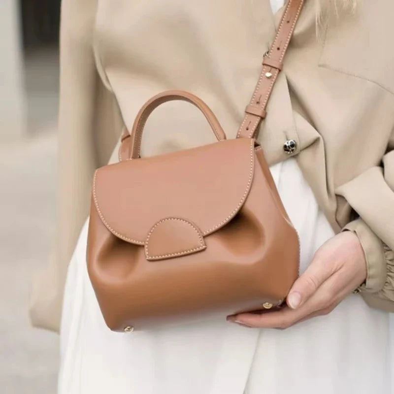 Polene Bag - Genuine Leather Shoulder Handbag