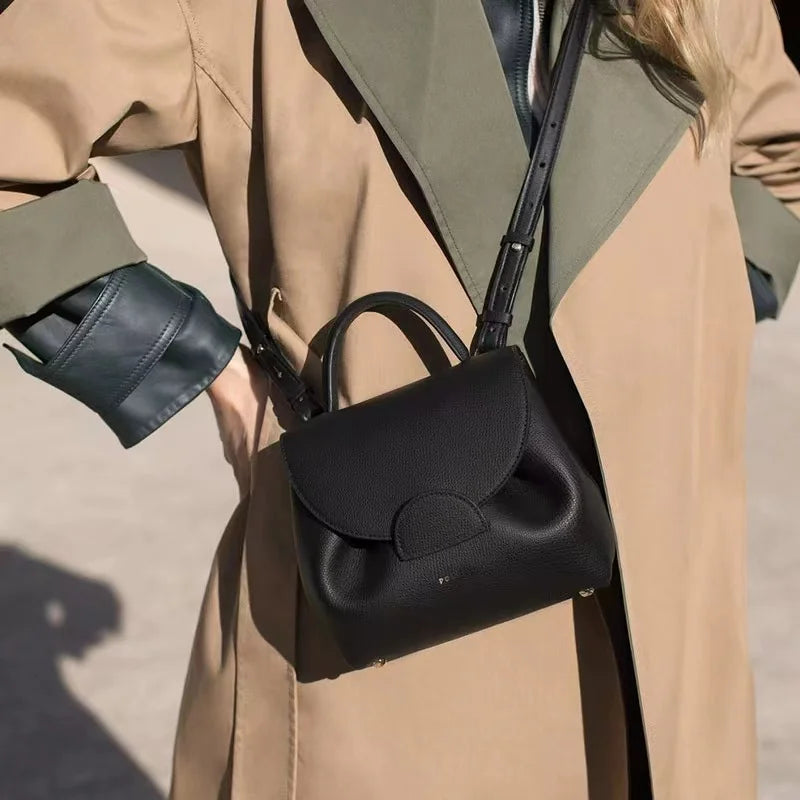Polene Bag - Genuine Leather Shoulder Handbag