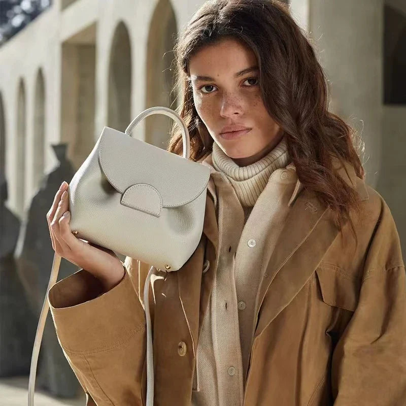 Polene Bag - Genuine Leather Shoulder Handbag