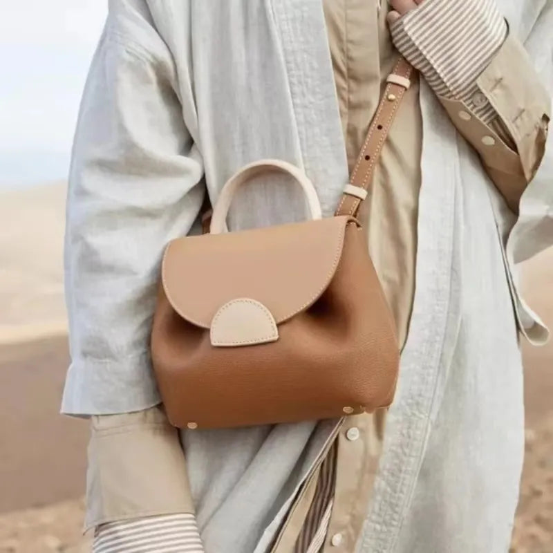Polene Bag - Genuine Leather Shoulder Handbag
