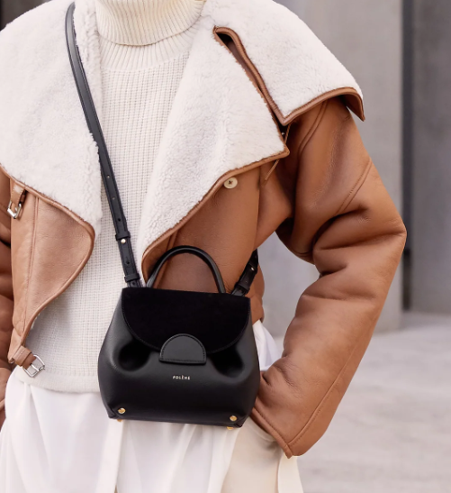 Polene Bag - Genuine Leather Shoulder Handbag
