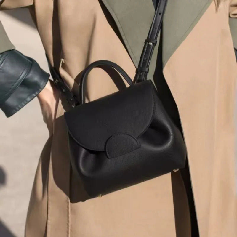 Polene Bag - Genuine Leather Shoulder Handbag