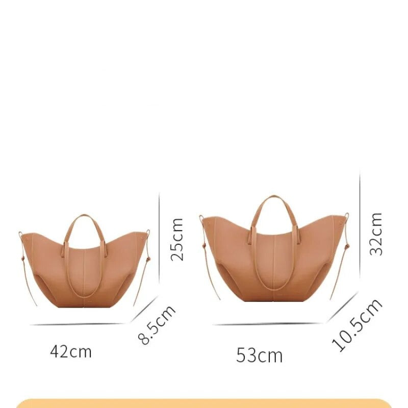 Leather Shoulder Bag for Women Niche Tote Bag
