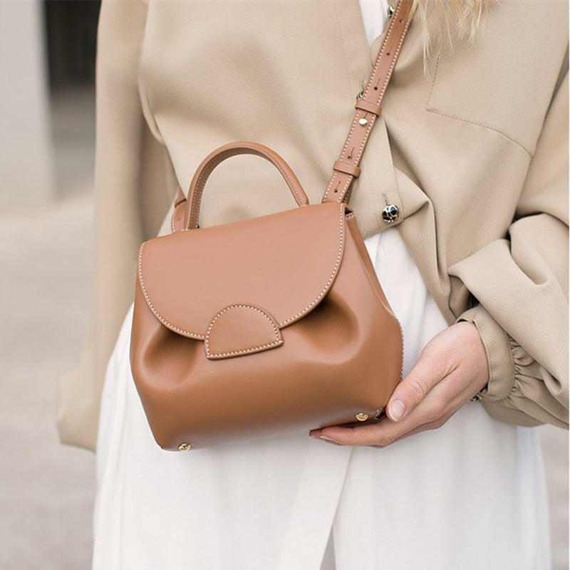 Polene Bag - Genuine Leather Shoulder Handbag