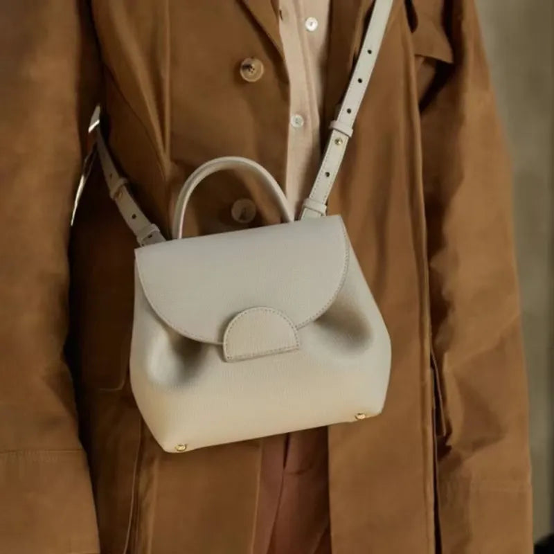 Polene Bag - Genuine Leather Shoulder Handbag