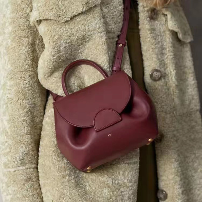 Polene Bag - Genuine Leather Shoulder Handbag
